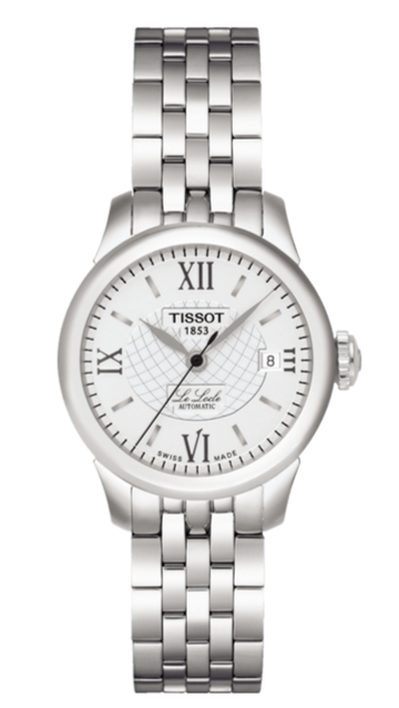 Tissot Le Locle Small Automatic Silver Dial Silver Steel Strap Watch For Women - T41.1.183.33