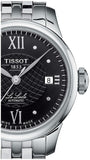  Shop Authentic Tissot Le Locle Automatic Lady Black Dial Silver Steel Strap Watch For Women - T41.1.183.56 - Luxxuri