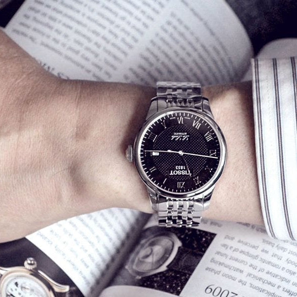  Shop Authentic Tissot Le Locle Automatic Black Dial Silver Steel Strap Watch For Men - T41.1.483.53 - Luxxuri