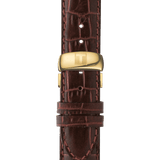  Shop Authentic Tissot Le Locle Automatic Gold Dial Brown Leather Strap Watch For Men - T41.5.413.73 - Luxxuri