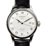  Shop Authentic Tissot T Classic Le Locle Automatic Silver Dial Black Leather Strap Watch For Men - T41.1.423.33 - Luxxuri