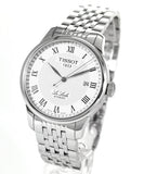  Shop Authentic Tissot T Classic Le Locle Automatic White Dial Silver Steel Strap Watch For Men - T41.1.483.33 - Luxxuri