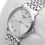  Shop Authentic Tissot T Classic Desire Silver Dial Silver Mesh Bracelet Watch for Men - T52.1.481.31 - Luxxuri