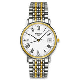  Shop Authentic Tissot T Classic Desire White Dial Two Tone Watch For Men - T52.2.481.13 - Luxxuri