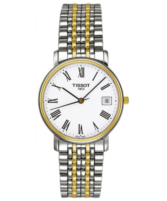  Shop Authentic Tissot T Classic Desire White Dial Two Tone Watch For Men - T52.2.481.13 - Luxxuri