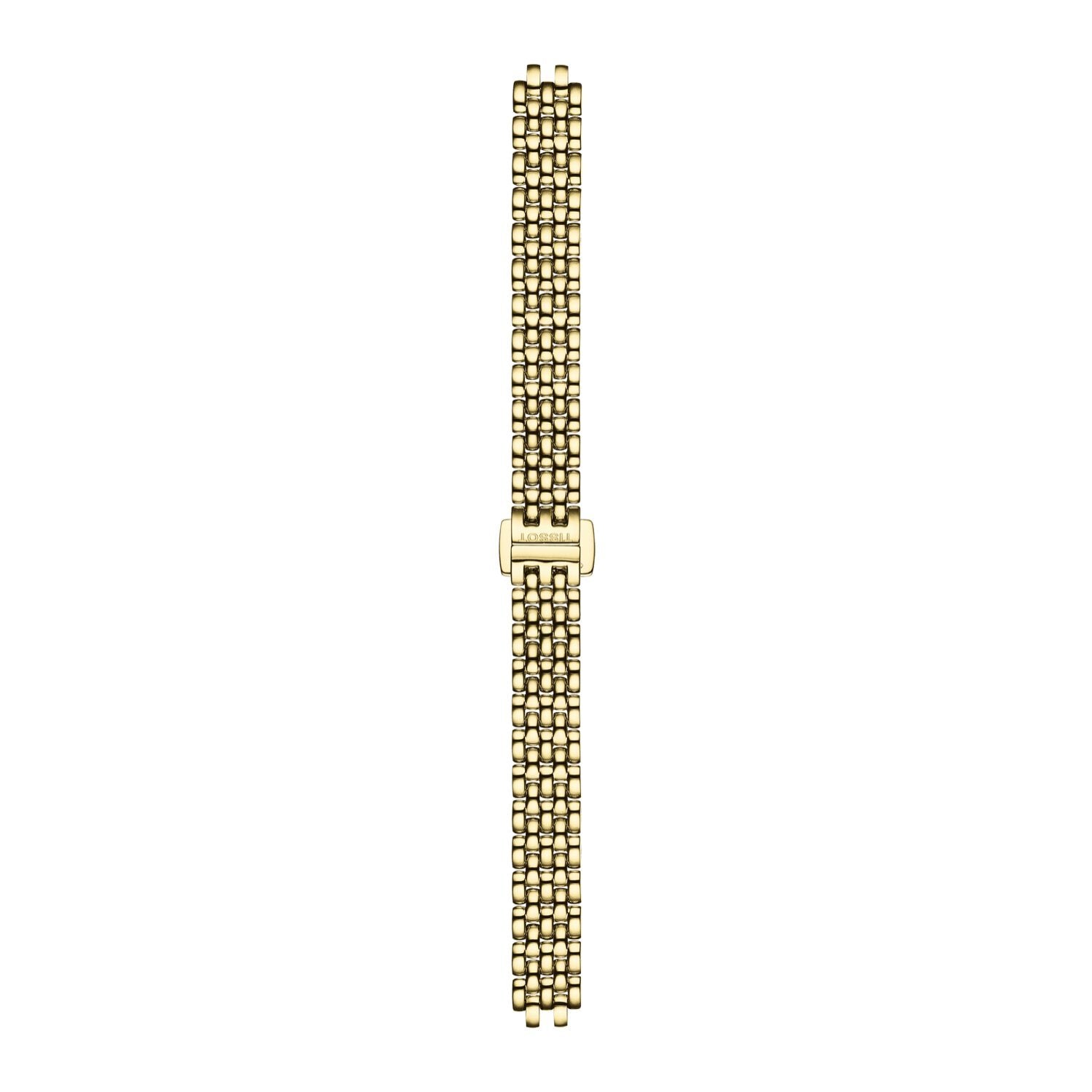  Shop Authentic Tissot T-Lady Lovely Mother of Pearl Dial Gold Steel Strap Watch For Women - T058.009.63.116.00 - Luxxuri