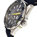 Tag Heuer Aquaracer Jeremy Lin Special Edition Grey Dial Black Nylon Strap Watch for Men - WAY211F.FC6362