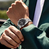  Shop Authentic Tag Heuer Carrera Chronograph Black Dial Silver Steel Strap Watch for Men - CBN2010.BA0642 - Luxxuri