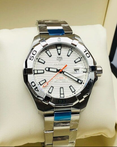  Shop Authentic Tag Heuer Aquaracer White Dial Watch for Men - WAY2013.BA0927 - Luxxuri