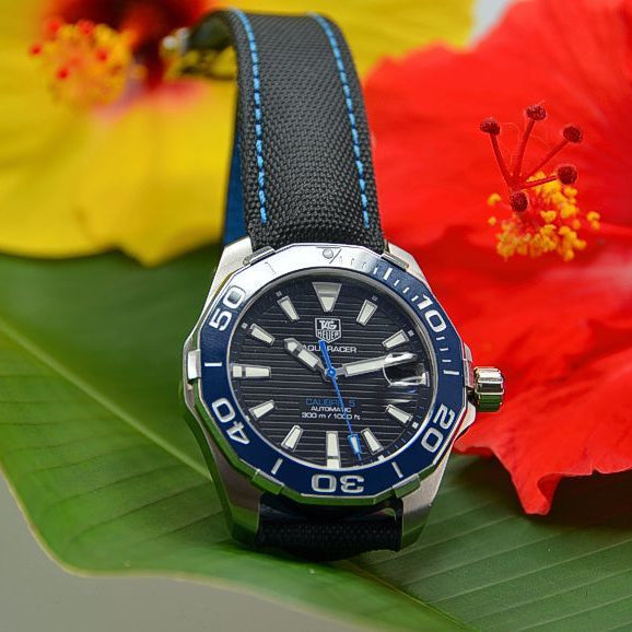  Shop Authentic Tag Heuer Aquaracer Blue Dial Watch for Men - WAY211B.FC6363 - Luxxuri