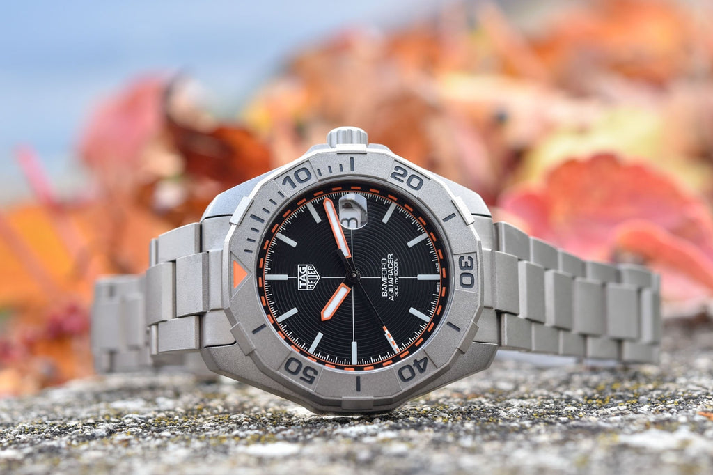  Shop Authentic Tag Heuer Aquaracer Bamford Automatic Black Dial Grey Steel Strap Watch for Men - WAY208F.BF0638 - Luxxuri