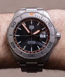  Shop Authentic Tag Heuer Aquaracer Bamford Automatic Black Dial Grey Steel Strap Watch for Men - WAY208F.BF0638 - Luxxuri