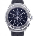  Shop Authentic Tag Heuer Aquaracer Chronograph Black Dial Black Rubber Strap Watch for Men - CAY1110.FT6041 - Luxxuri