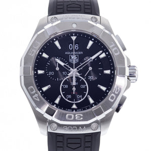  Shop Authentic Tag Heuer Aquaracer Chronograph Black Dial Black Rubber Strap Watch for Men - CAY1110.FT6041 - Luxxuri