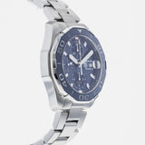  Shop Authentic Tag Heuer Aquaracer Calibre 16 43mm Blue Dial Silver Steel Strap Watch for Men - CAY211B.BA0927 - Luxxuri