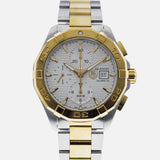  Shop Authentic Tag Heuer Aquaracer Caliber 16 Automatic White Dial Two Tone Steel Strap Watch for Men - CAY2121.BB0923 - Luxxuri