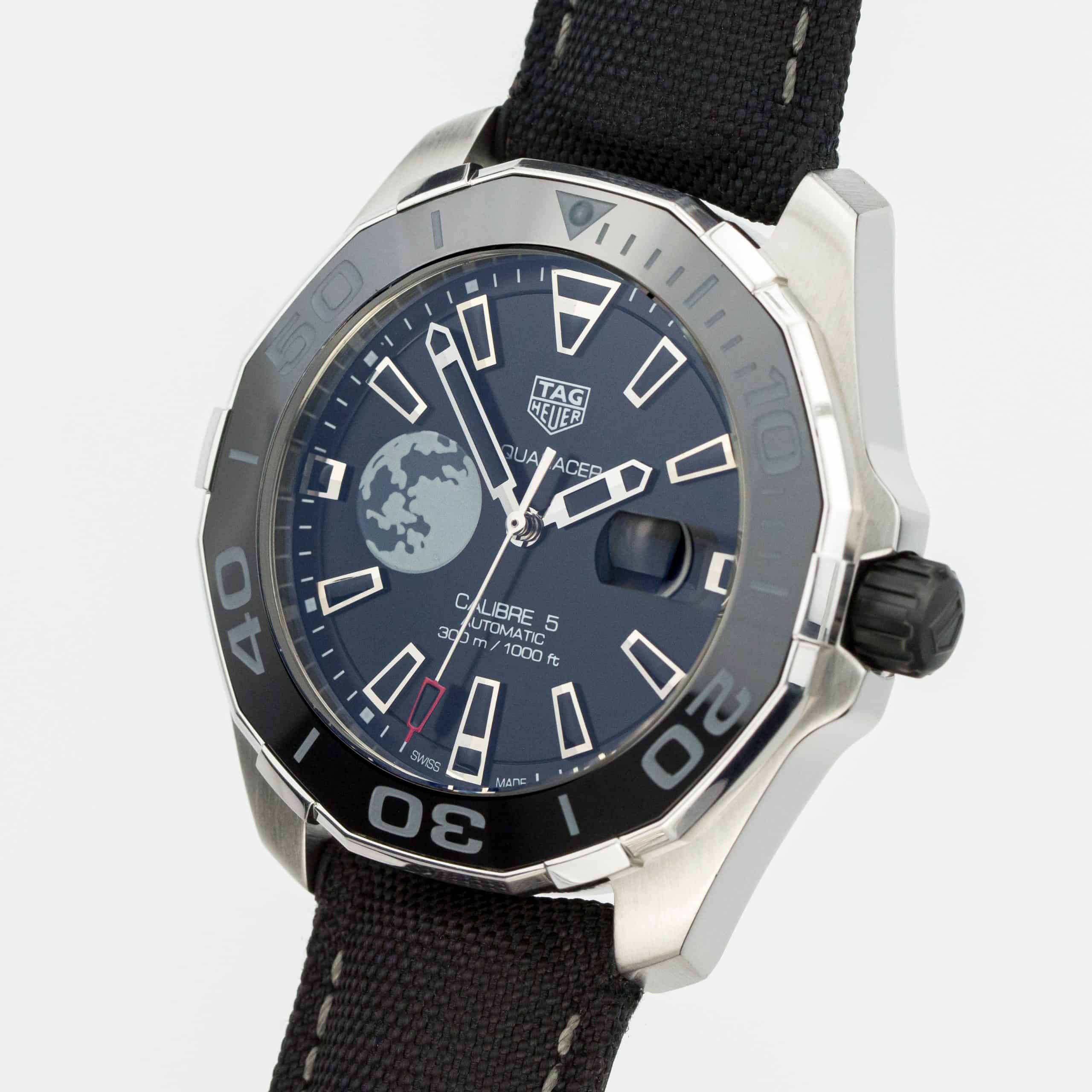 Tag Heuer Aquaracer Moon Black Dial Watch for Men - WAY201J.FC6370