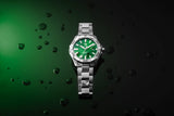  Shop Authentic Tag Heuer Aquaracer Diamonds Emerald Green Dial Watch for Women - WBD1316.BA0740 - Luxxuri