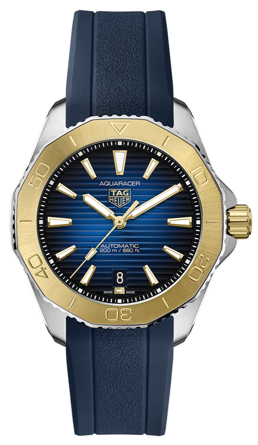  Shop Authentic Tag Heuer Aquaracer Professional 200 Automatic Blue Dial Blue Rubber Strap Watch for Men - WBP2150.FT6210 - Luxxuri