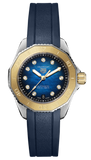  Shop Authentic Tag Heuer Aquaracer Professional 200 Automatic Diamonds Blue Dial Blue Rubber Strap Watch for Women - WBP2450.FT6215 - Luxxuri