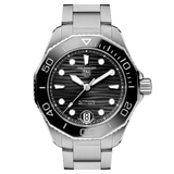  Shop Authentic Tag Heuer Aquaracer Professional 300 Automatic Black Dial Silver Steel Strap Watch for Women - WBP231D.BA0626 - Luxxuri