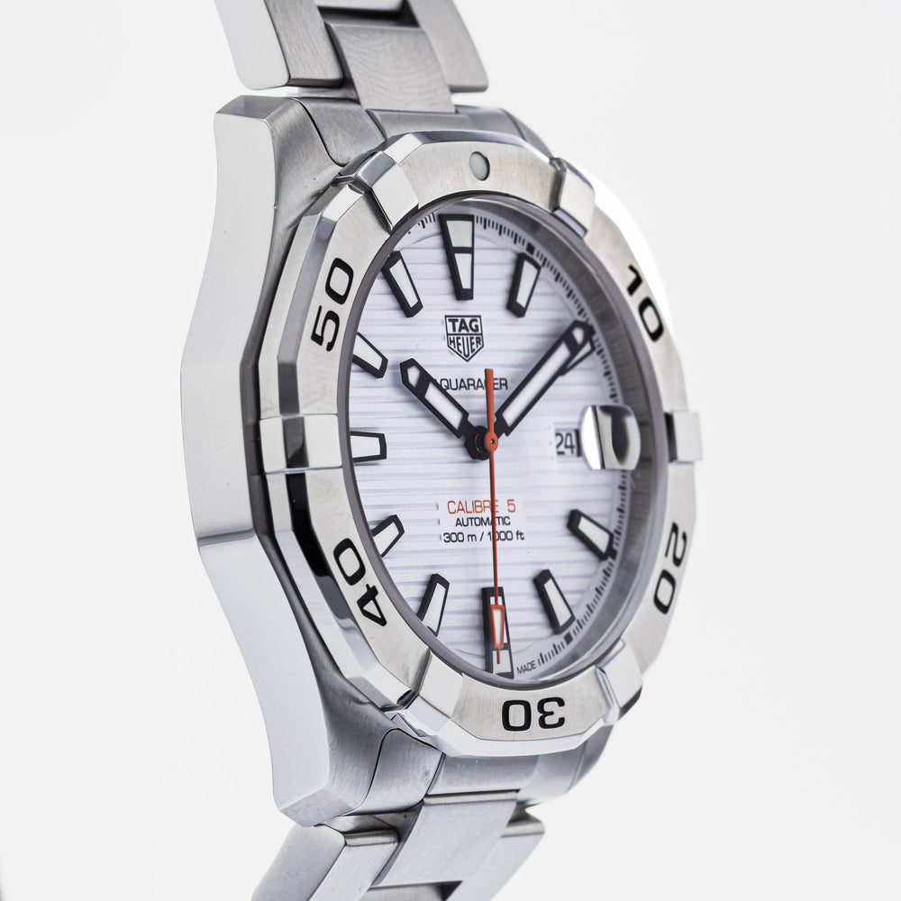  Shop Authentic Tag Heuer Aquaracer White Dial Watch for Men - WAY2013.BA0927 - Luxxuri