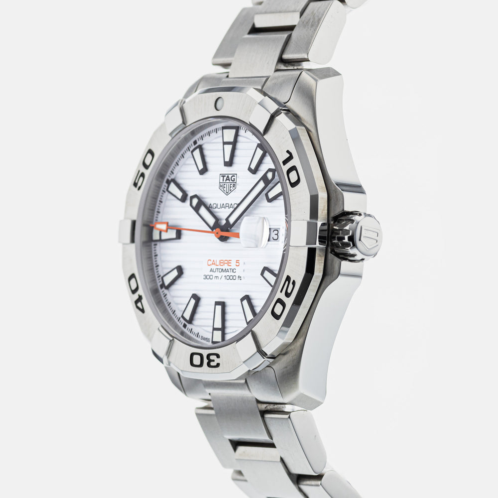  Shop Authentic Tag Heuer Aquaracer White Dial Watch for Men - WAY2013.BA0927 - Luxxuri