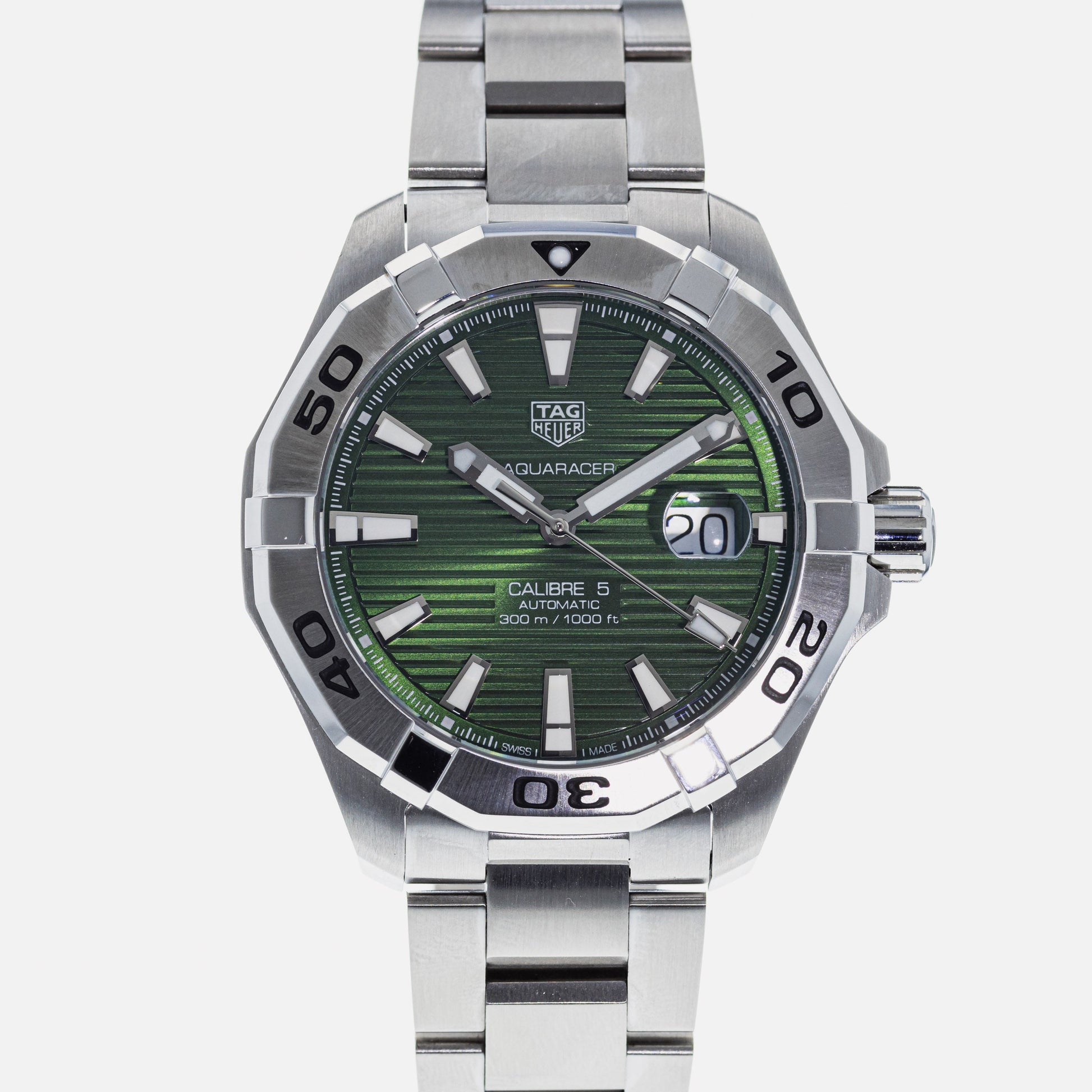  Shop Authentic Tag Heuer Aquaracer Green Dial Watch for Men - WAY2015.BA0927 - Luxxuri