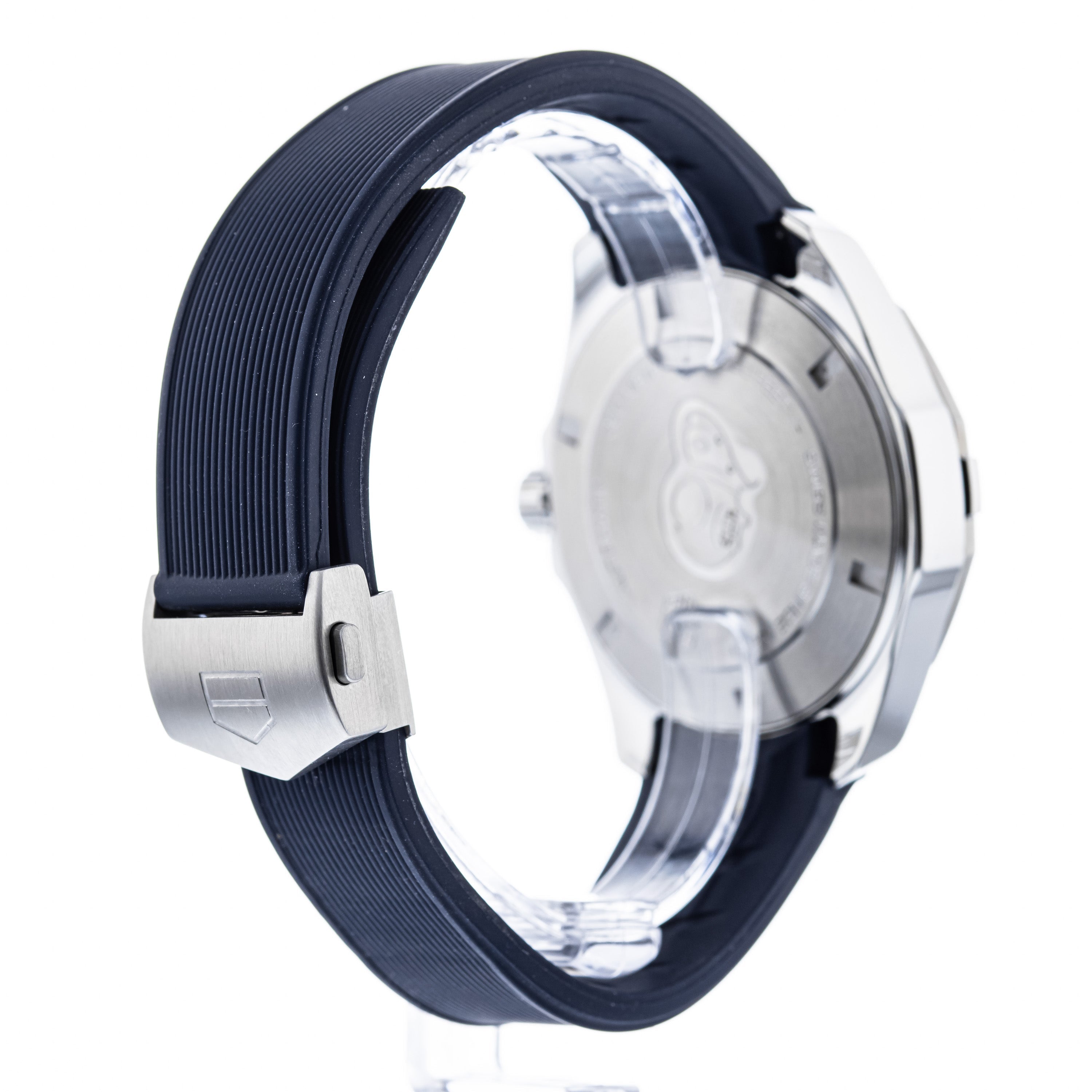 Tag Heuer Aquaracer Blue Dial Blue Rubber Strap Watch for Men - WAY111C.FT6155