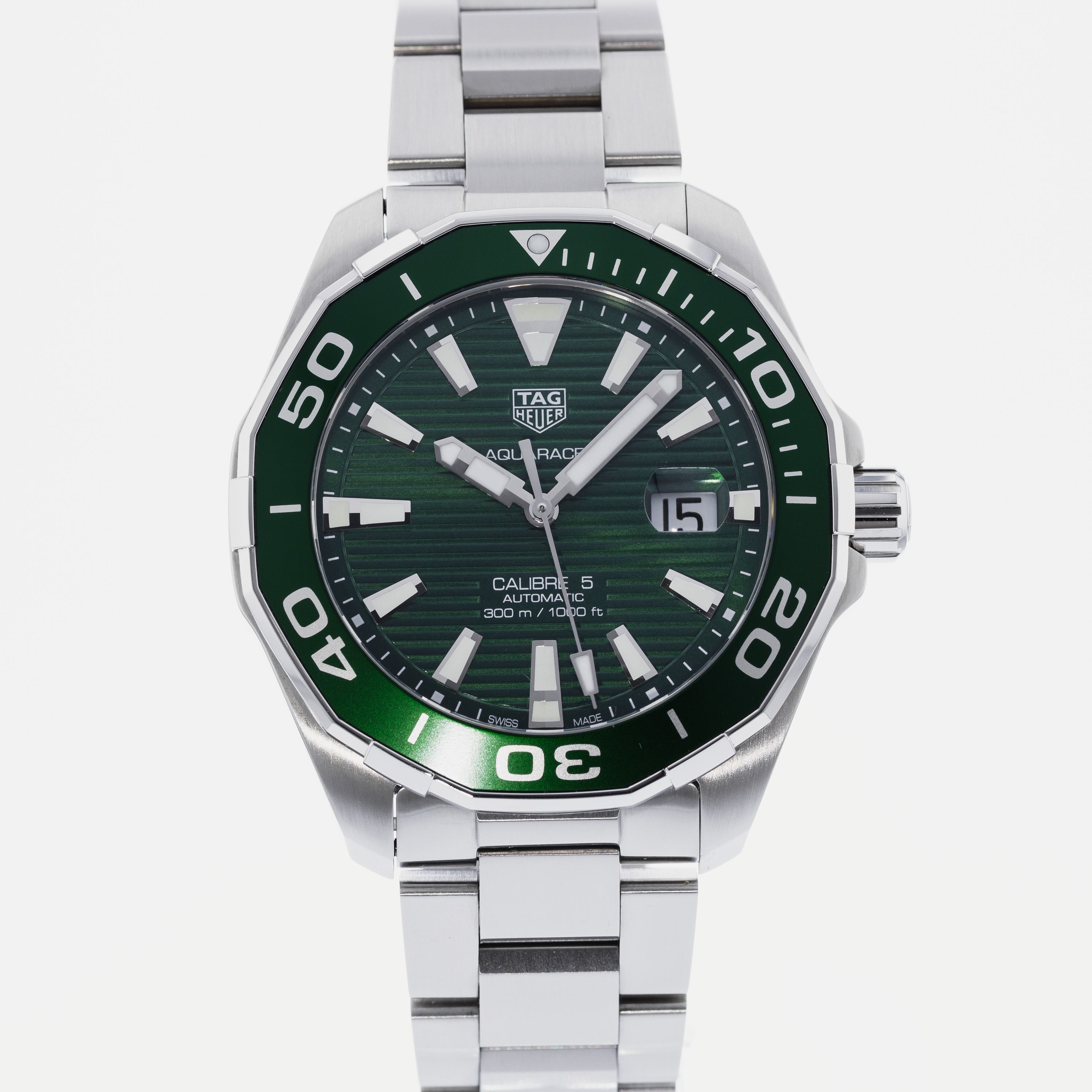 Tag Heuer Aquaracer Green Dial Watch for Men - WAY201S.BA0927