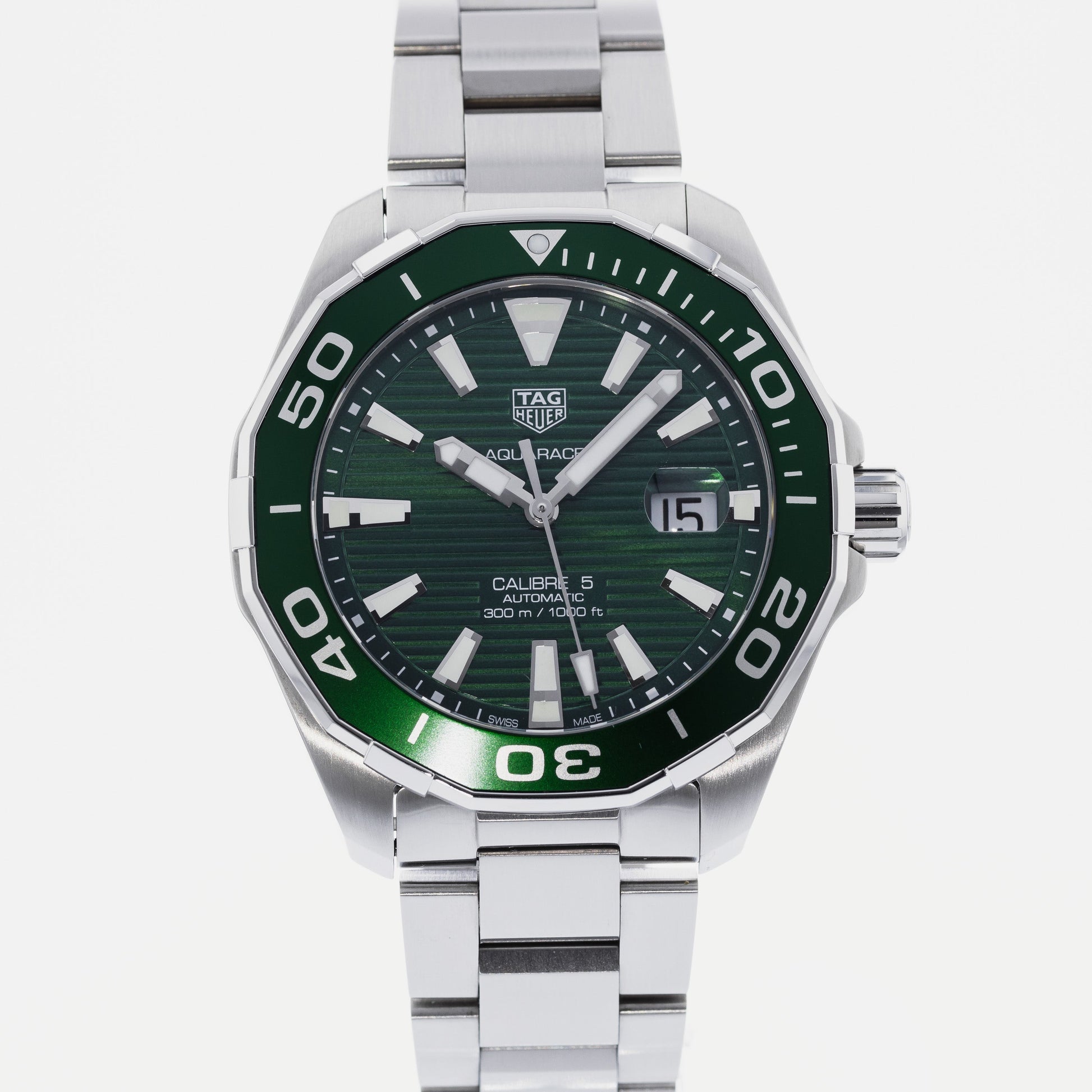 Tag Heuer Aquaracer Green Dial Watch for Men - WAY201S.BA0927
