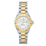  Shop Authentic Tag Heuer Aquaracer Mother of Pearl Dial Two Tone Steel Strap Watch for Men - WBD1420.BB0321 - Luxxuri