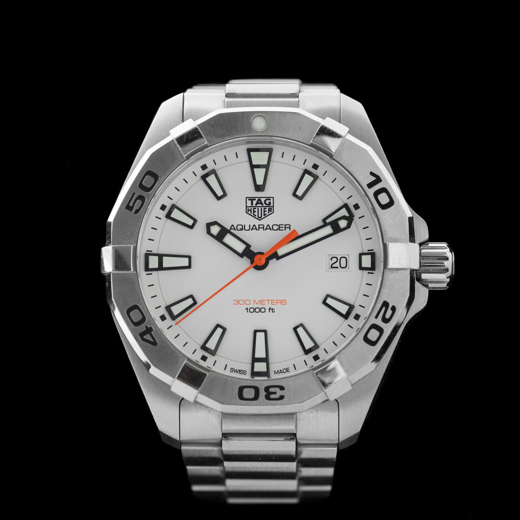  Shop Authentic Tag Heuer Aquaracer White Dial Watch for Men - WBD1111.BA0928 - Luxxuri