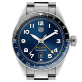  Shop Authentic Tag Heuer Autavia Cosc GMT Automatic Blue Dial Silver Steel Strap Watch for Men - WBE511A.BA0650 - Luxxuri