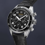  Shop Authentic Tag Heuer Autavia Chronometer Flyback Automatic Chronograph Black Dial Black Leather Strap Watch for Men - CBE511A.FC8279 - Luxxuri