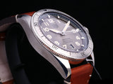  Shop Authentic Tag Heuer Autavia Isograph Grey Dial Calfskin Brown Leather Strap Watch for Men - WBE5111.FC8267 - Luxxuri