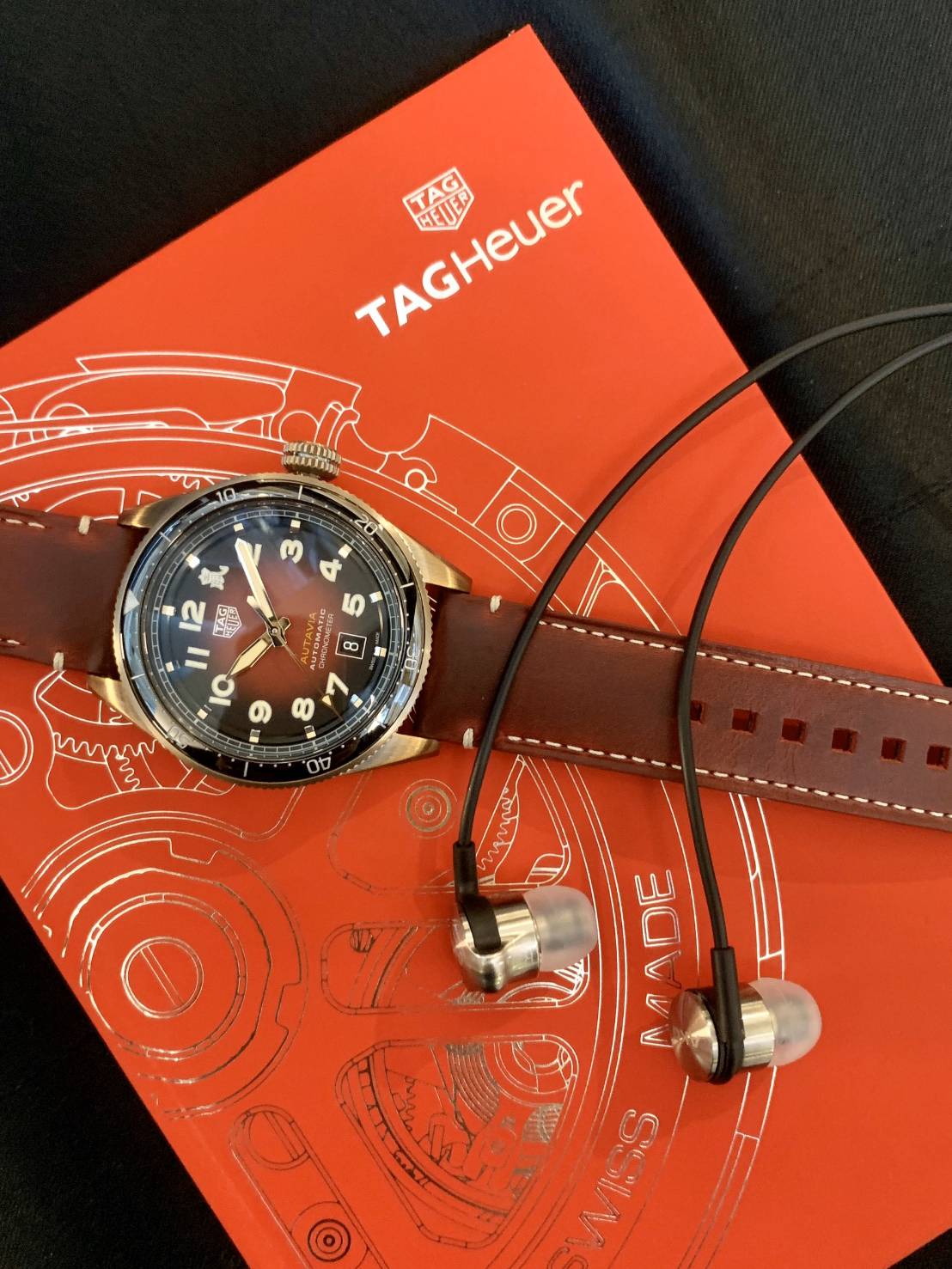 Tag Heuer Autavia Maroon Dial Watch for Men - WBE5193.FC8300