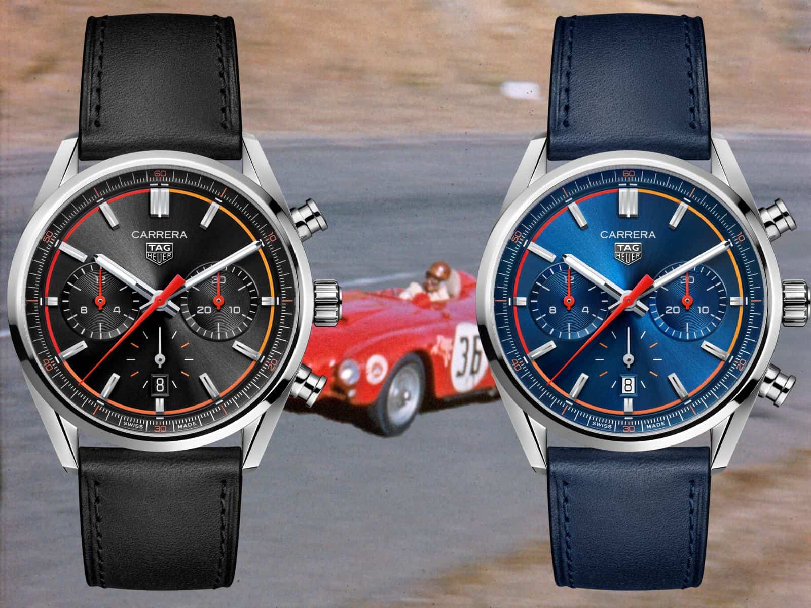  Shop Authentic Tag Heuer Carrera Chronograph Black Dial Black Leather Strap Watch for Men - CBN201C.FC6542 - Luxxuri