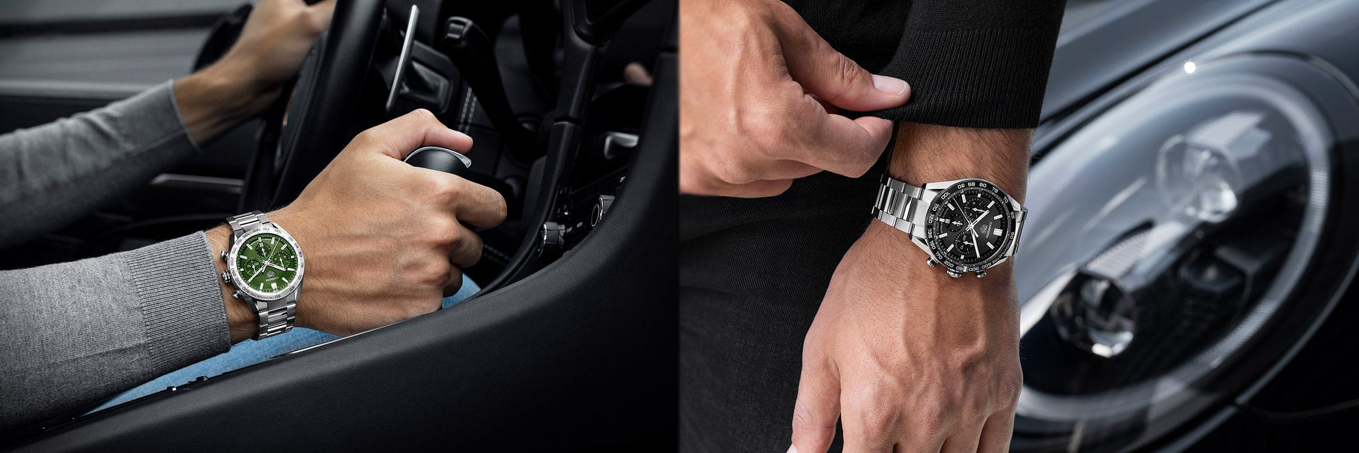  Shop Authentic Tag Heuer Carrera Automatic Chronograph Black Dial Silver Steel Strap Watch for Men - CBN2A1B.BA0643 - Luxxuri