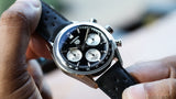  Shop Authentic Tag Heuer Carrera Automatic Chronograph Black Dial Black Leather Strap Watch for Men - CBS2210.FC6534 - Luxxuri
