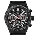  Shop Authentic Tag Heuer Carrera Chronograph Steel & Ceramic Black Dial Black Rubber Strap Watch for Men - CBG2090.FT6145 - Luxxuri
