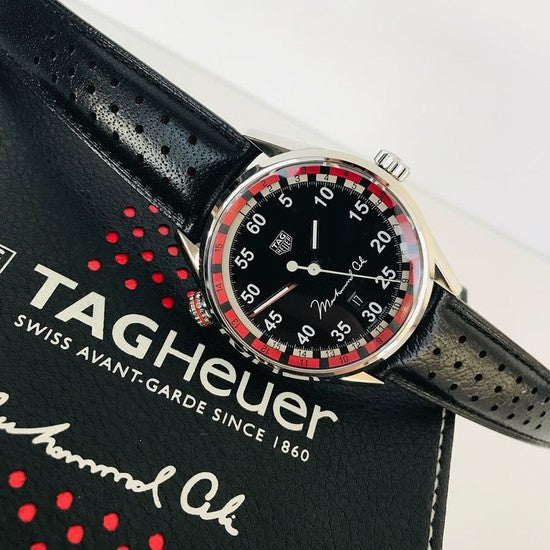  Shop Authentic Tag Heuer Carrera Muhammad Ali Black Dial Watch for Men - WAR2A11.FC6337 - Luxxuri