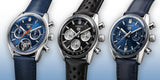  Shop Authentic Tag Heuer Carrera Chronograph Blue Dial Blue Leather Strap Watch for Men - CBS2212.FC6535 - Luxxuri