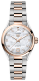  Shop Authentic Tag Heuer Carrera Date Automatic Mother of Pearl Dial Two Tone Steel Strap Watch for Women - WBN2450.BD0569 - Luxxuri