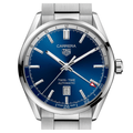  Shop Authentic Tag Heuer Carrera Twin Time Blue Dial Silver Steel Strap Watch for Men - WBN201A.BA0640 - Luxxuri
