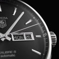  Shop Authentic Tag Heuer Carrera Calibre 5 Automatic Black Dial Silver Steel Strap Watch for Men - WAR201A.BA0723 - Luxxuri