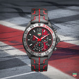  Shop Authentic Tag Heuer Formula 1 Ayrton Senna Limited Edition Black Dial Two Tone Rubber Strap Watch for Men - CAZ1019.FT8027 - Luxxuri