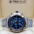 Tag Heuer Formula 1 Chronograph Blue Dial Silver Steel Strap Watch for Men - CAZ101K.BA0842