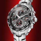  Shop Authentic Tag Heuer Formula 1 Chronograph Senna Grey Dial Silver Steel Strap Watch for Men - CAZ201D.BA0633 - Luxxuri