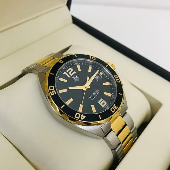  Shop Authentic Tag Heuer Formula 1 Quartz Black Dial Two Tone Steel Strap Watch for Men - WAZ1121.BB0879 - Luxxuri